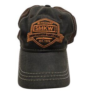 SMKW Hat Cap Snap Back Trucker Mesh Patch Smoky Mountain Knife Works